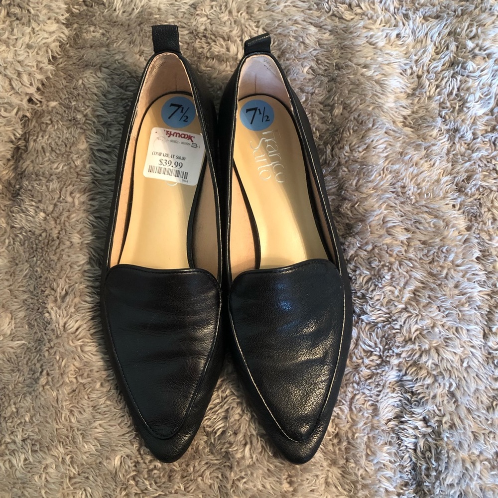 Franco Sarto Black Loafers